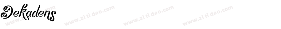 Dekadens字体转换