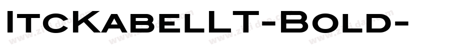 ItcKabelLT-Bold字体转换
