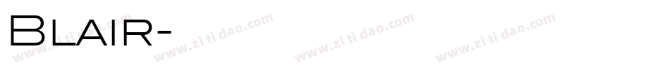 Blair字体转换