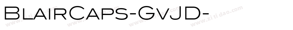 BlairCaps-GvJD字体转换