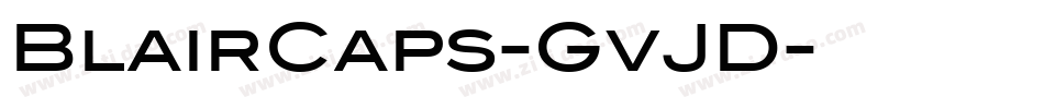 BlairCaps-GvJD字体转换