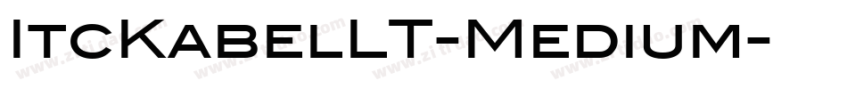 ItcKabelLT-Medium字体转换