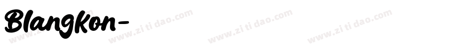 Blangkon字体转换