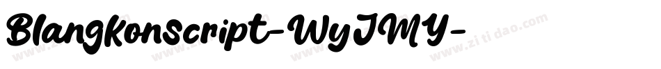 Blangkonscript-WyJMY字体转换