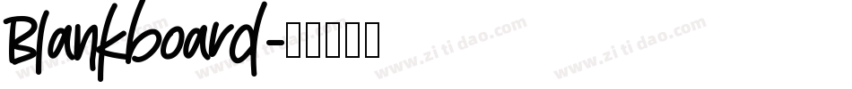 Blankboard字体转换