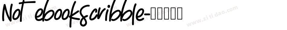 NotebookScribble字体转换