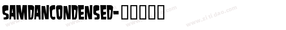 SamdanCondensed字体转换