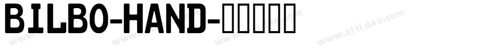 Bilbo-Hand字体转换
