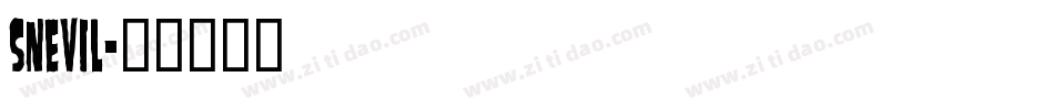 Snevil字体转换