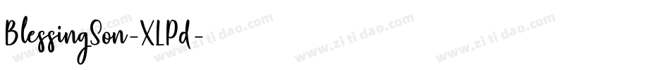BlessingSon-XLPd字体转换