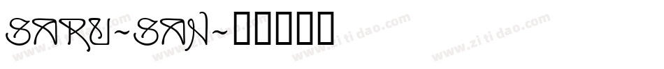 Saru-San字体转换