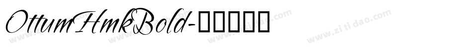OttumHmkBold字体转换