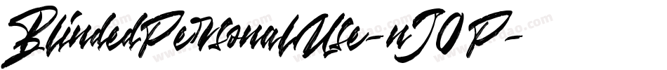 BlindedPersonalUse-nJ0P字体转换