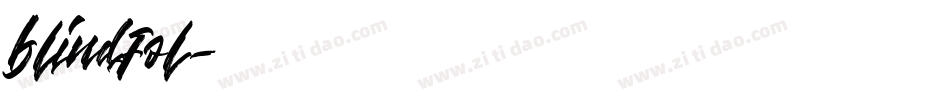 blindfol字体转换