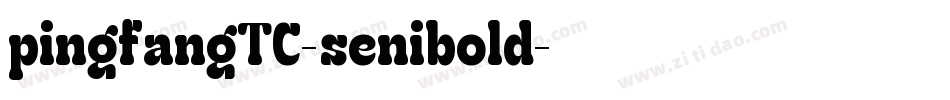 pingfangTC-senibold字体转换
