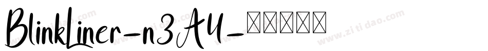 BlinkLiner-n3A4字体转换
