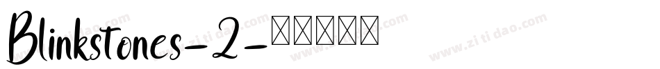 Blinkstones-2字体转换