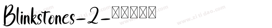 Blinkstones-2字体转换