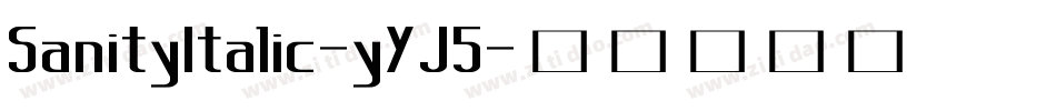 SanityItalic-yYJ5字体转换