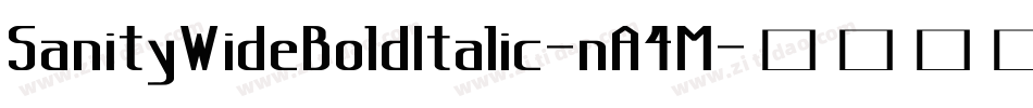 SanityWideBoldItalic-nA4M字体转换