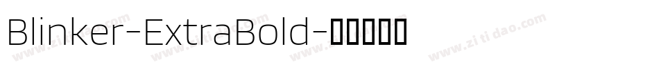 Blinker-ExtraBold字体转换