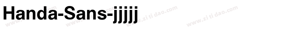 Handa-Sans字体转换