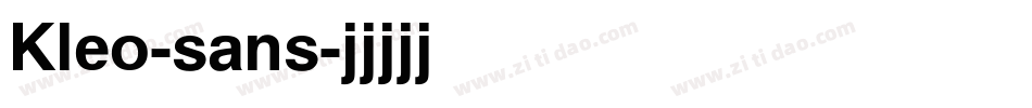 Kleo-sans字体转换
