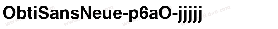 ObtiSansNeue-p6aO字体转换