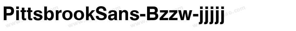 PittsbrookSans-Bzzw字体转换