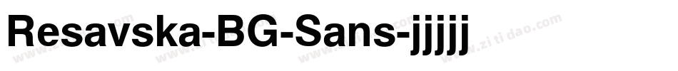 Resavska-BG-Sans字体转换