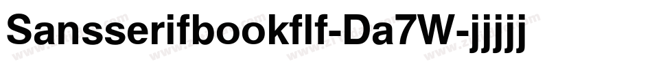 Sansserifbookflf-Da7W字体转换