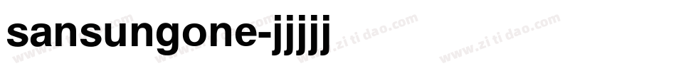 sansungone字体转换 sansungone字体转换