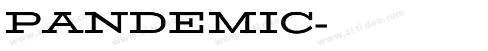 PANDEMIC字体转换