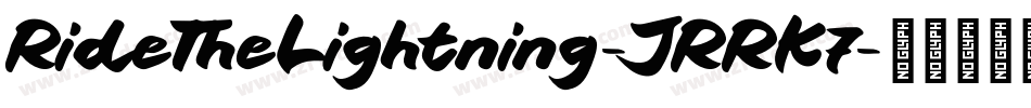 RideTheLightning-JRRK7字体转换