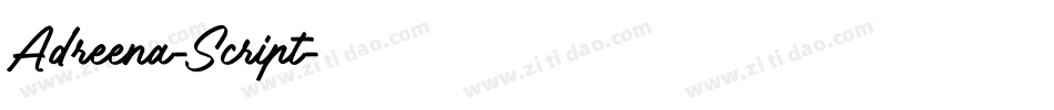 Adreena-Script字体转换