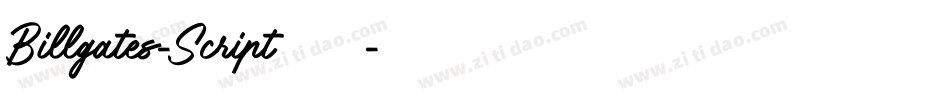 Billgates-Script转换器字体转换