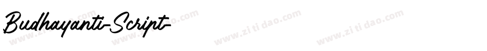 Budhayanti-Script字体转换