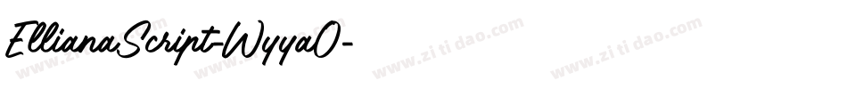 EllianaScript-WyyaO字体转换