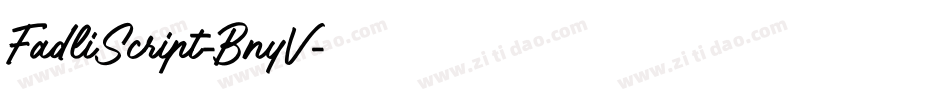 FadliScript-BnyV字体转换