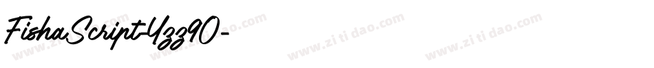 FishaScript-Yzz9O字体转换
