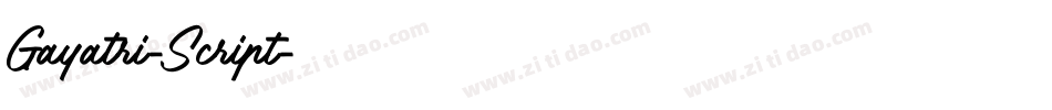Gayatri-Script字体转换