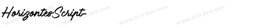 HorizontesScript字体转换
