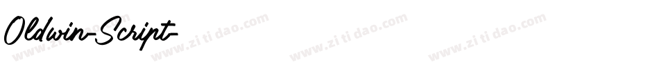Oldwin-Script字体转换