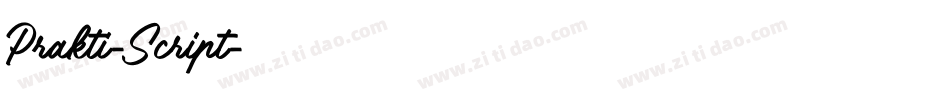 Prakti-Script字体转换