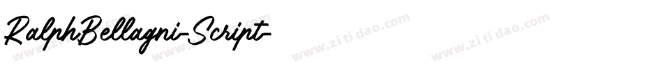 RalphBellagni-Script字体转换