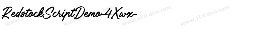 RedstockScriptDemo-4Xwx字体转换