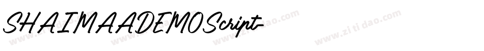 SHAIMAADEMOScript字体转换
