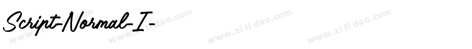 Script-Normal-I字体转换