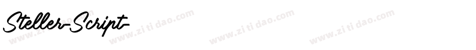 Steller-Script字体转换