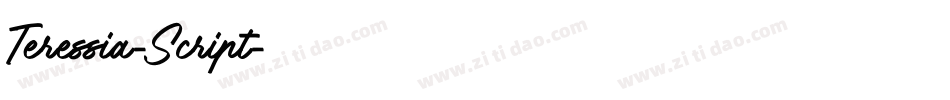 Teressia-Script字体转换